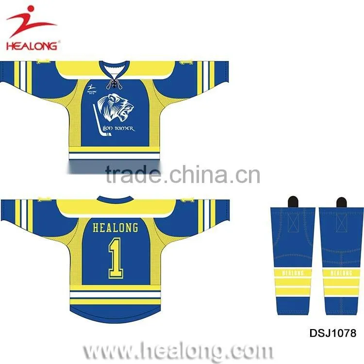 Custom International Ice Hockey Jersey Sewing Pattern Equipment Sports Clothing