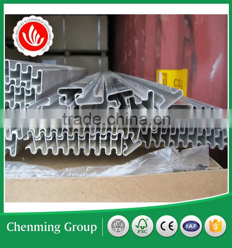 cheap price 18mm MDF slatwall panel with aluminum insert