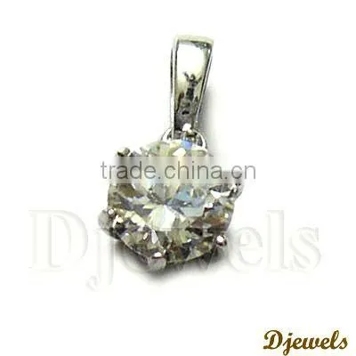 White Gold Diamond Pendant, Ladies Pendant, Diamond Jewelry