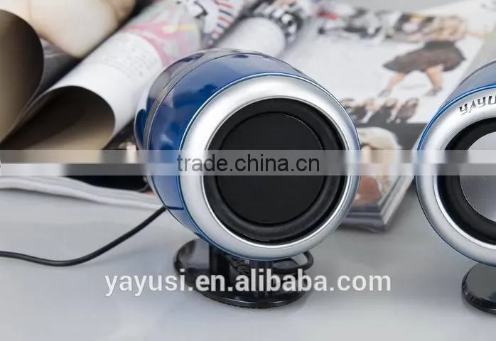 High Gloss Surface 2.0 CH USB Mini Computer Speaker For Laptop, 5W*2