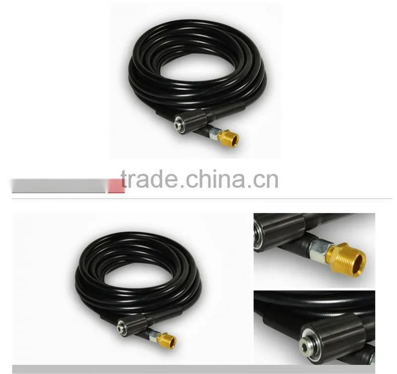 HR07-02-04 High Pressure Cleaning Hose Black Carpet Cleaning Solution Hose