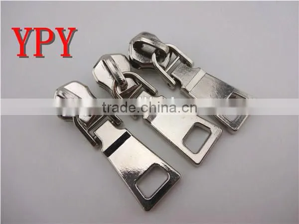 8# metal slider with puller(in Silver)