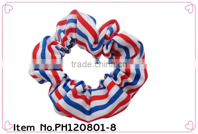 fabric hair scrunchie ,fabric Ponytail Holder hair elastic band