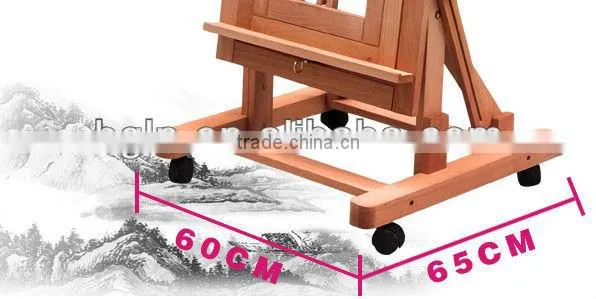 in stock 60*65*142(300)cm beech wood big master art easel