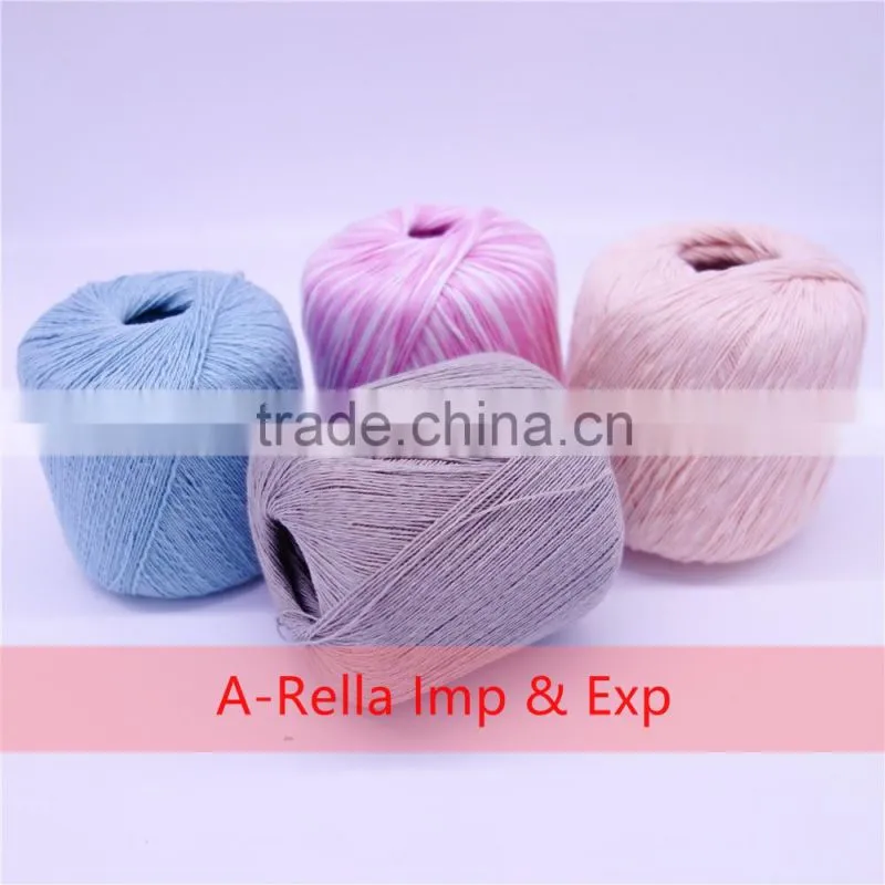 50%cotton +50% acrylic yarn blend yarn dyed 50g/ball knitting yarnyarn for knitting by hand