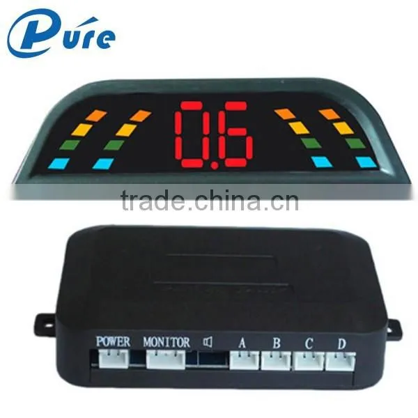 Beeper Parking Guidance System LED Monitor Kit Original Car Reverse Parking System 4 Sensors Radar System