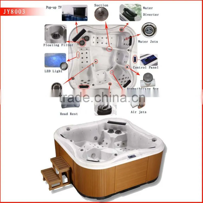 aqua massage spa with two lounger