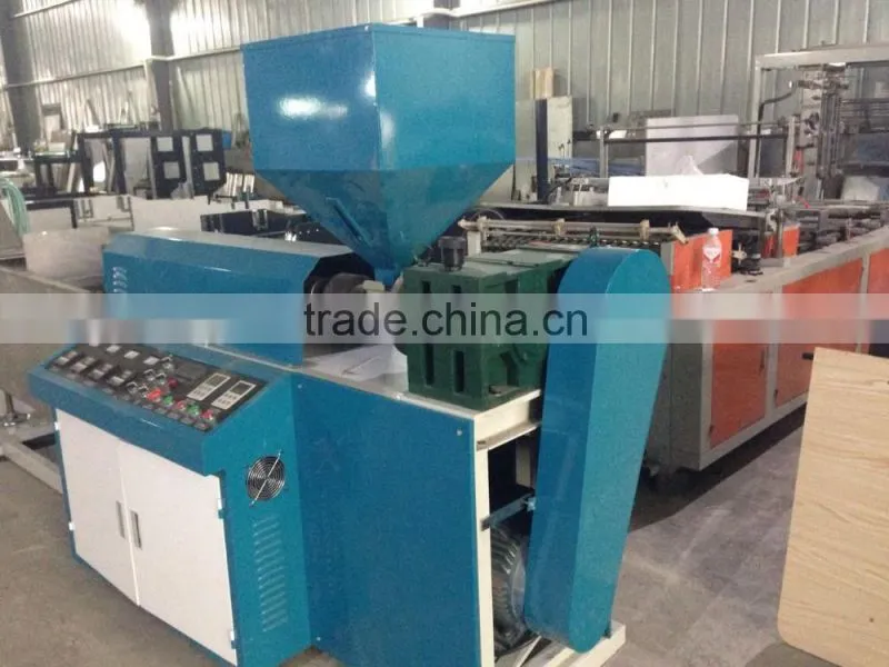 PE zipper extruding line for self lock zipper bags