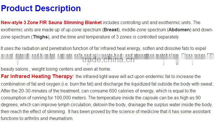 Electronic Jade & Germanite slimming body wrap for health and beauty care