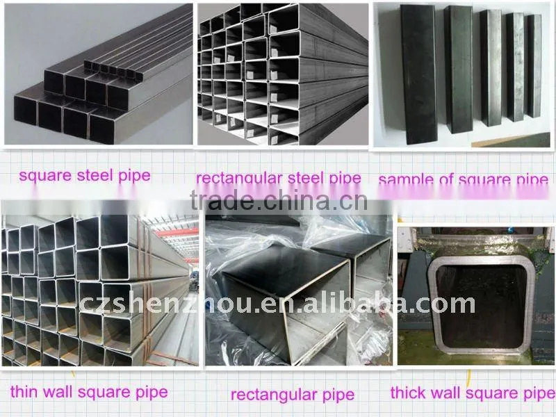 ERW Carbon Square Steel Pipe/ASTM A500 Gr.B