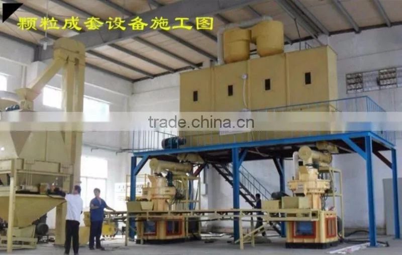 1000kg/h-5000kg/h High productivity Ring die mold biomass wood pellet machine