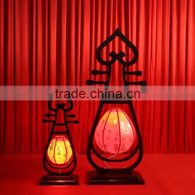 Floor standing red large chinese lanterns for indoor decoration