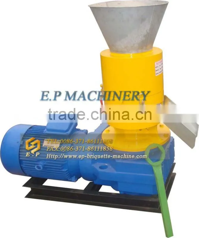 flat die wood pellet machine for straw