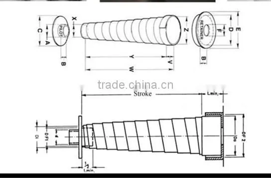 conical telescopic spring covers