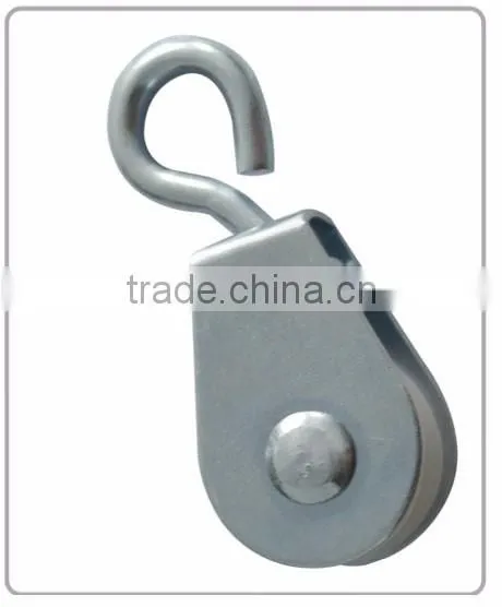 HS-P38 China manufacture galvanized iron nylon cable pulley for sale