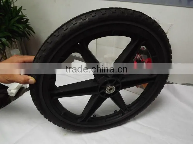 20 inch semi-pneumatic wheel/plastic cart wheels