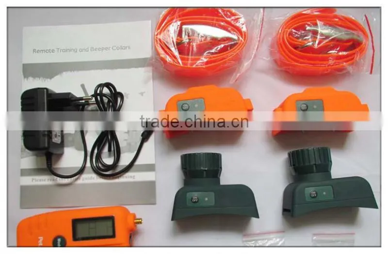 For 2 dogs collar PET TRAINER Hunter Beeper Dog Training Collar waterproof 1 transm+2 collar+2 receiver+2 beeper