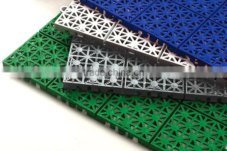 Easy clean anti-slip and fluid drainage PP swimming pool mat