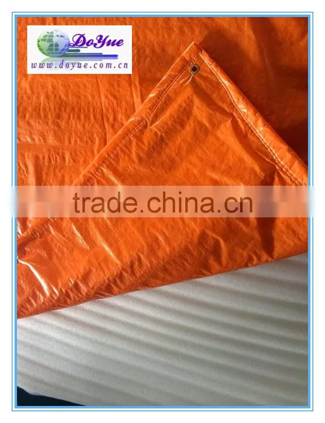 HDPE fabric light duty tarpaulin roll with grommet