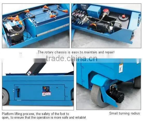 Self propelle electric scissor aerial work platform