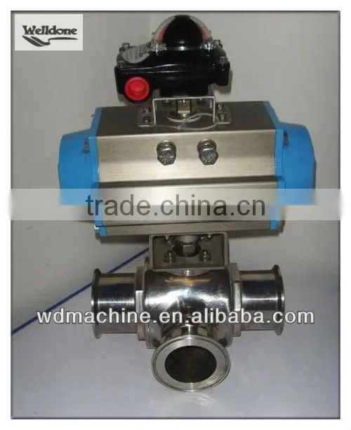 Pneumatic Three Way Ball Valve
