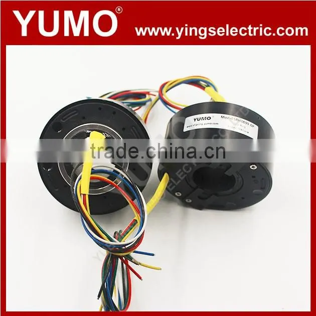 Electric slip ring ethernet type high current SRH3899-6P 38.1mm 500mm 6 circuits slip ring