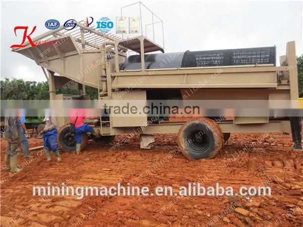 Movable gold Wash Plant in Southeast Asia With Patent For Sale