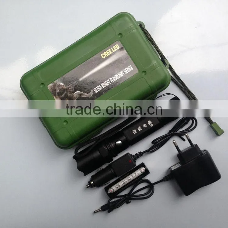 High quality 3W rechargeable LED flashlight tactical flashlight led torches