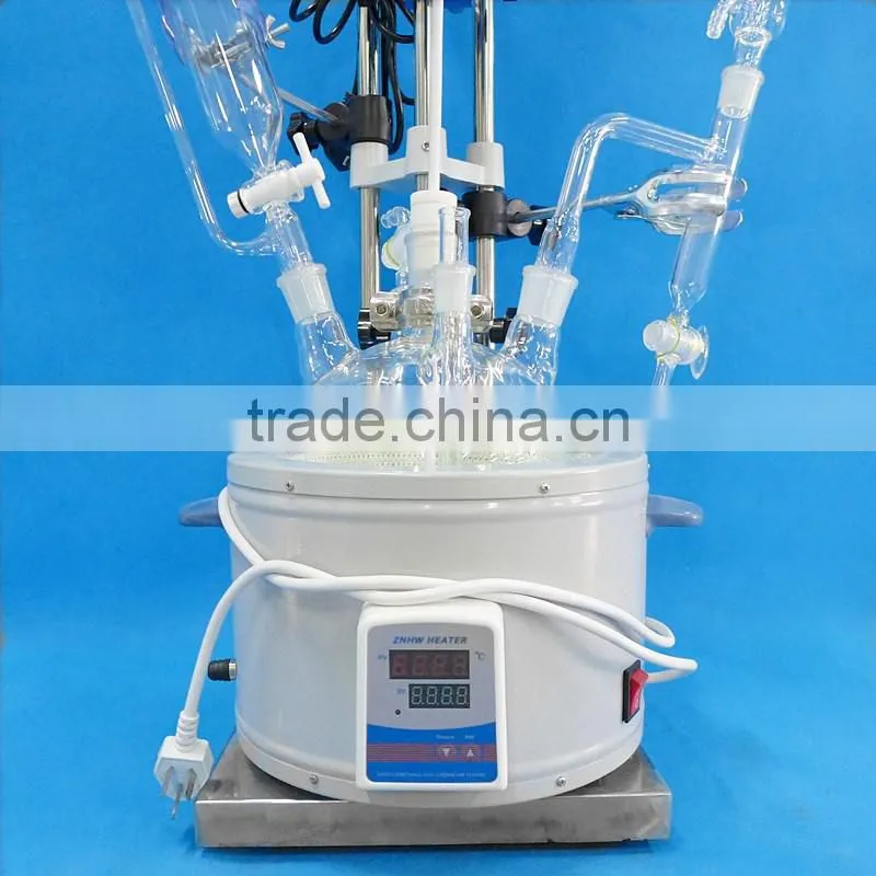 2L Single-Layer glass reactor For Laboratory
