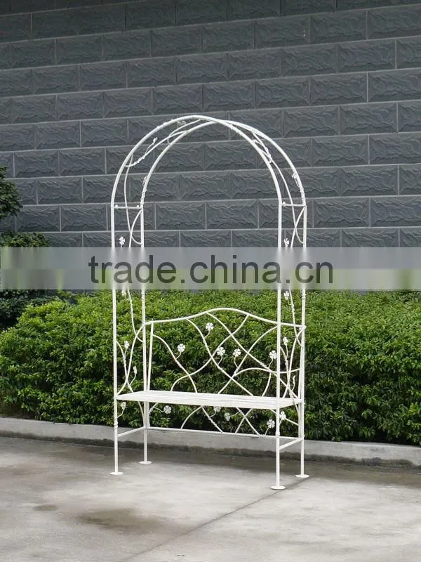 Beautiful outdoor white metal wedding arch for sale