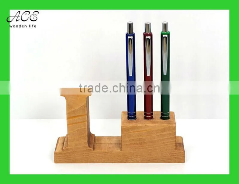 Wooden desk pen holder Pen holder Pencil holder Wooden decoration