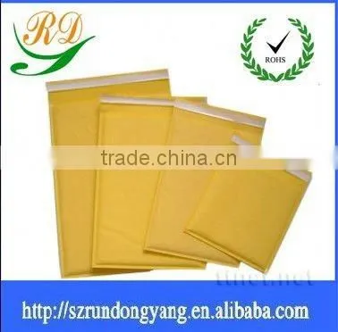 golden yellow Self-adhesive kraft paper foil bubble Courier bags