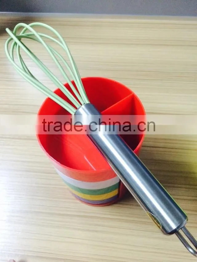 Kitchen is not easy deformation manual silicone whisk