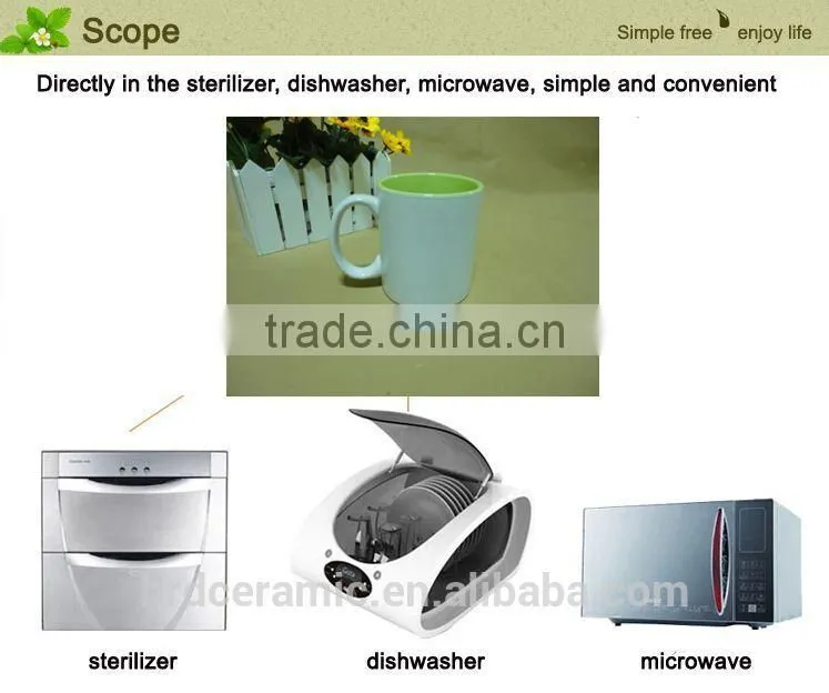 OEM design Fashion hand printed ceramic cup