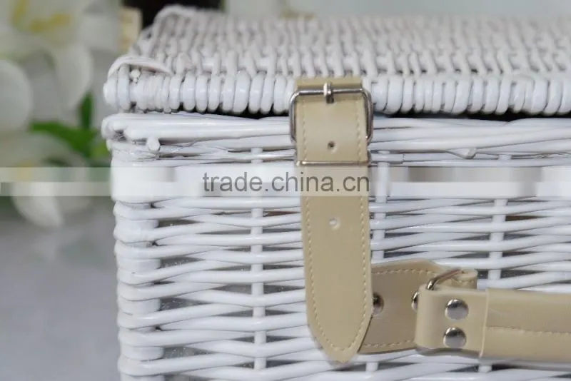 east flower basket cheap weave empty wicker picnic basket