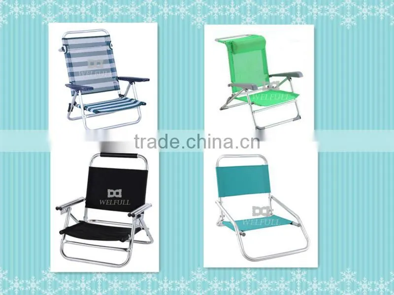 Folding easy relax beach aluminum chair