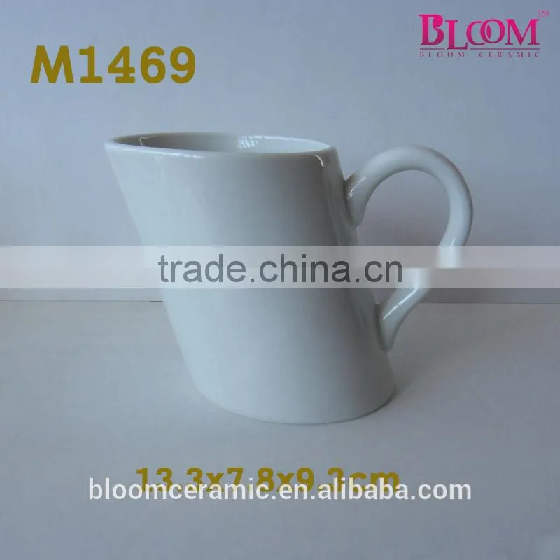 Heart shape blank wholesale ceramic mugs