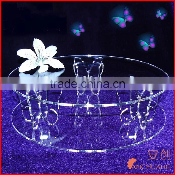 acrylic cake stands with lights