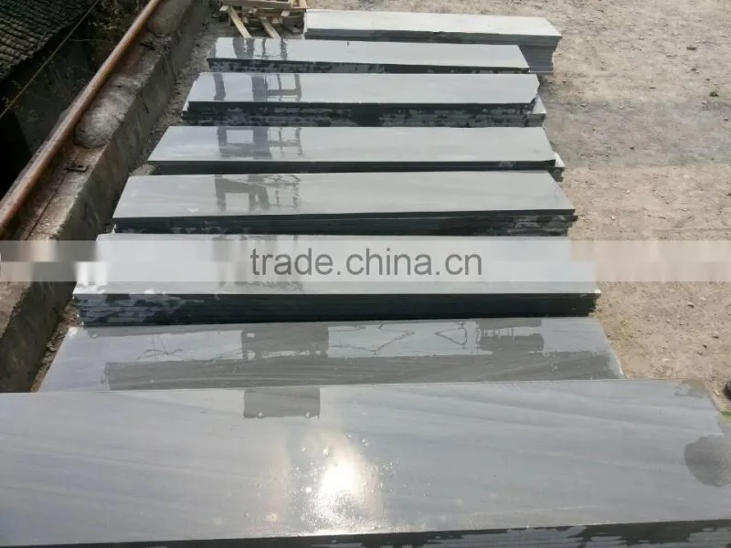 Black Sandstone Tiles Dark Grey Sandstone Slab For Sale