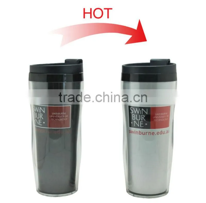 Stainless steel coffee cup Color Change Water Bottle