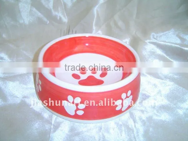 Red dog bowl