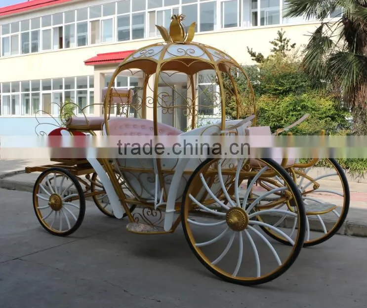 Wedding horse carriage for sale wedding lighted cinderella carriage(BG11-M076)