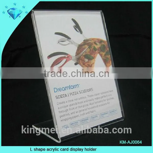 transparency plexiglass card display holder