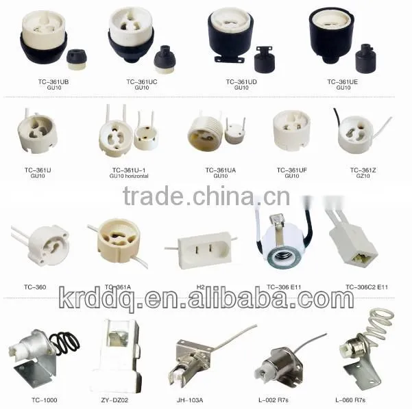 porcelain halogen r7s lamp holder