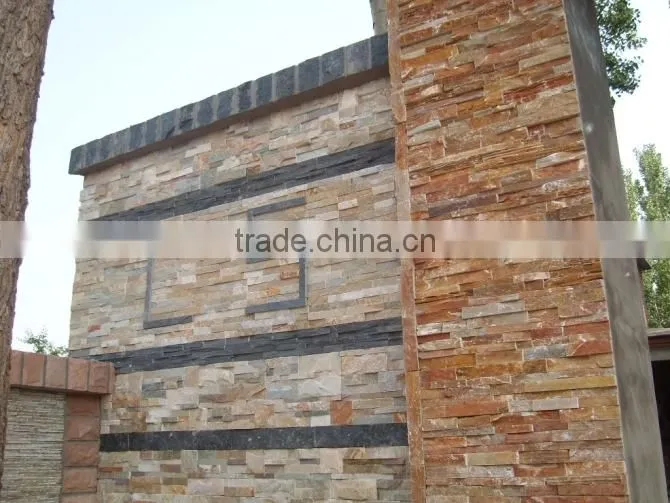 wall cladding cutural slate stone with stone veneer