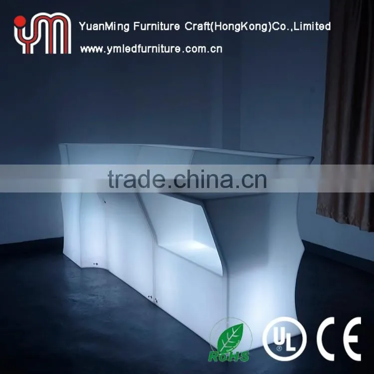 Sectional Wave Shape Bar Table/Illuminated Led Table/Light Up Led Bar Table
