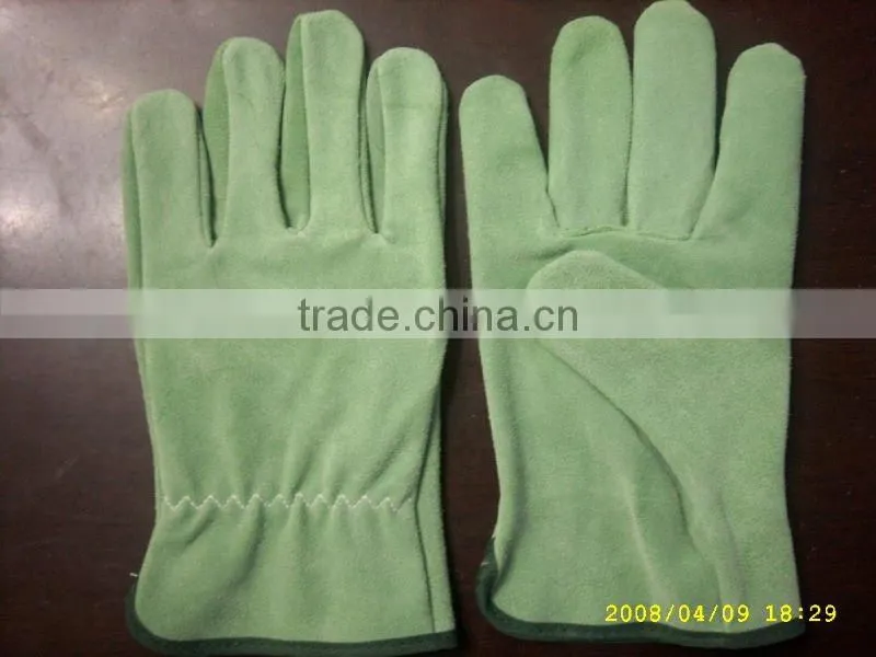 Cow grain leather driver gloves ZM44-H