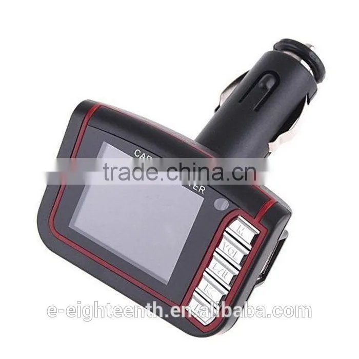 2016 new 1.8 '' LCD Car MP3 Player Wireless FM Transmitter USB SD TF Card + Remote Control HY