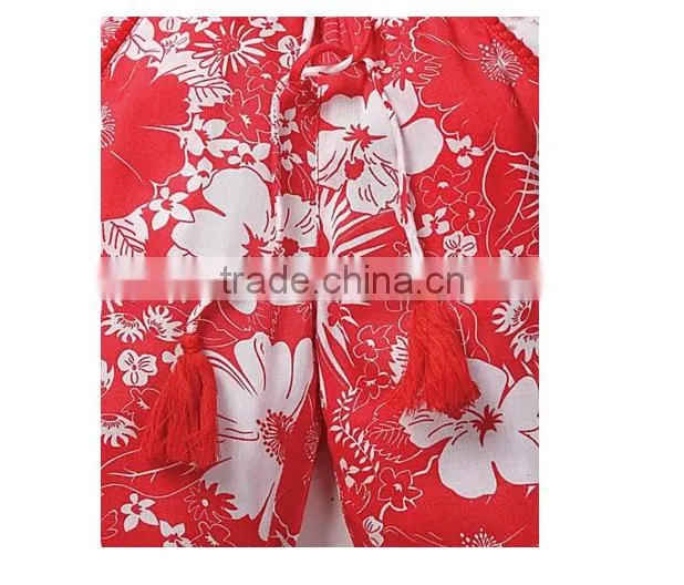 Hot Sale Breathable 100% Cotton Baby Harem Pants and Palazzo Clothes For Kids Wear