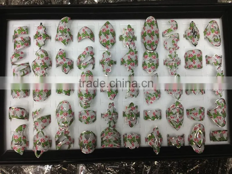 unique rainbow giltter rings promotion jewelry gifts 2014 cheap finger rings promotion jewelry best souvenir promotion gifts